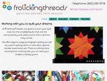 Tablet Screenshot of frolickingthreads.com